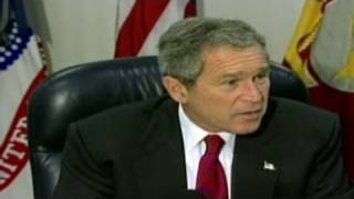 CNN 2001 President George W Bush Bin Laden Wanted dead or alive [upl. by Driscoll366]