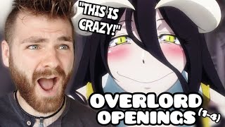 THESE ARE CRAZY  quotOVERLORD Openings 14quot  New Anime Fan  REACTION [upl. by Aenej]