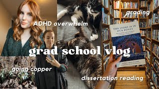 grad school vlog  grading publications amp ADHD overwhelm [upl. by Joelle]