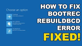 How to Fix Bootrec Fixboot Access is Denied Windows 10 [upl. by Eugen526]