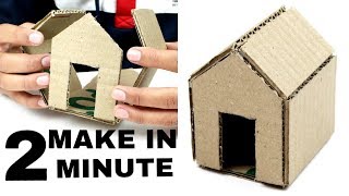 How to Make A Cardboard House With DimensionsIn 2 Minute [upl. by Alderson108]