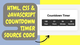 Demo source code Countdown Timer JavaScript [upl. by Amby]