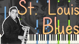 Thomas quotFats Wallerquot  St Louis Blues 1939 Stride Piano Synthesia [upl. by Emixam]