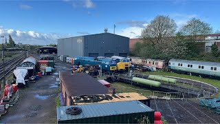 Severn Valley Railway  Live Rail Cam  Kidderminster Diesel Depot [upl. by Notsnarc952]