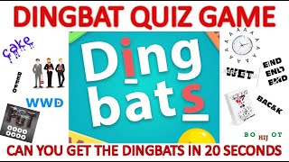 DINGBATS  quiz game [upl. by Helbon]