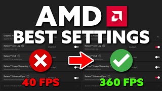 BEST AMD Radeon Settings For GAMING FPS BOOST [upl. by Cates]