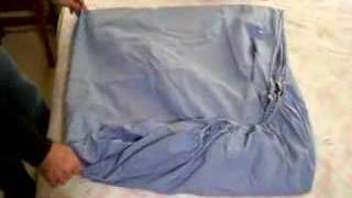 How to Fold a Fitted Sheet  The Only Video You Need Taught by a Man [upl. by Valina544]