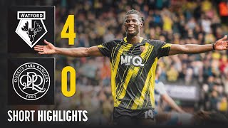 A Goal In 33 SECONDS ⚡️  Watford 40 Queens Park Rangers  Short Highlights [upl. by Ahseekat]