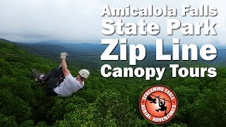 Zip Line Canopy Tours at Amicalola Falls State Park [upl. by Maller]