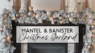 DIY Christmas Mantel Garland [upl. by Nipahc]