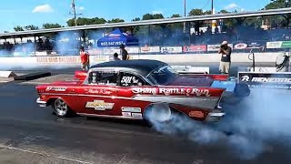 Tri Five Nationals 2023 Drag Racing Action Bowling Green KY [upl. by Felita]