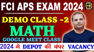 Fci Aps 2024  CLASS 2 MATH  AGE  Fci Aps 2024 Notification  How To Join Class fciaps [upl. by Nnylasor3]