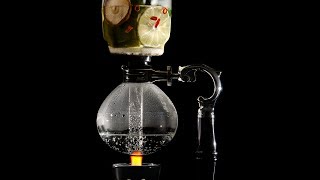 Molecular Mixology Hot Infusion Siphon Cocktail [upl. by Eimyaj160]