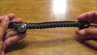 Super Easy Two Tone Paracord Bracelet w Buckles Tutorial [upl. by Cagle234]