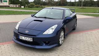 Toyota Celica VII blue edition TRD GREDDY tuning 2005 rok prezentacja presentation car Poland 1ZZ [upl. by Annaeoj418]