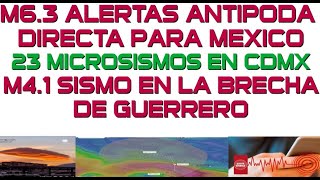 🔴M5 EN OREGON🔴YA SON 23 MICRO SISMOS EN LA CDMX Y OTRO M41 EN LA BRECHA DE GUERRERO CON SENSORES🔴 [upl. by Quita330]