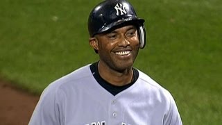 Mariano Rivera gets first career RBI off Mets pitcher Francisco Rodriguez [upl. by Ati391]