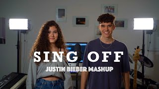 Brother amp Sister SING OFF Justin Bieber Mashup [upl. by Imat869]