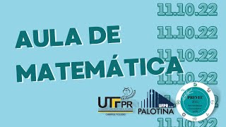 Revisão para o Vestibular da UFPR  Aula de Matemática  11102022 [upl. by Adigun831]