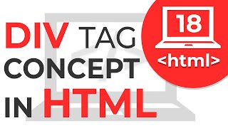 18 Div tag in HTML  How div tag works  Learn HTML  HTML Tutorial [upl. by Eiger]