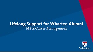 Lifelong Career Support for Wharton Alumni [upl. by Rofotsirk785]