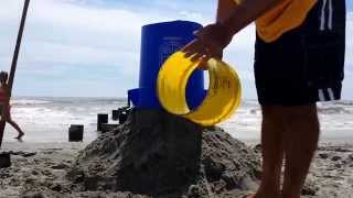 How I Make My Sandcastles  Labor Day Sept 1 2014 [upl. by Oirom]