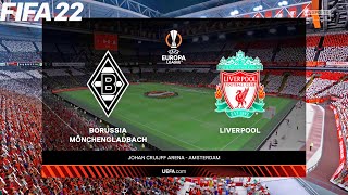 FIFA 22  Borussia Monchengladbach vs Liverpool  Europa League UEL  Full Match amp Gameplay [upl. by Baskett]