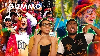 6IX9INE  GUMMO 🔥 🗑♻ OFFICIAL MUSIC VIDEO  BLOOD 🔴 OR 🔵 CRIP  GIRLFRIEND REACTS ❤ [upl. by Kus]