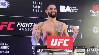 UFC Argentina WeighIns Santiago Ponzinibbio Neil Magny Make Weight  MMA Fighting [upl. by Eevets]