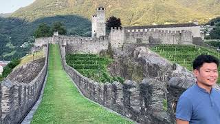 SALITA CASTELGRANDE  BELLINZONA CASTLE  BELLINZONA TICCINO SWITZERLAND 🇨🇭 P1 [upl. by Omixam]