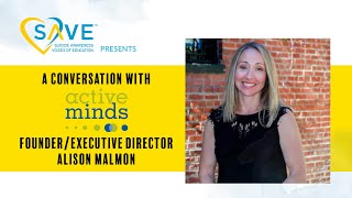 Conversation with Active Minds CEO Alison Malmon [upl. by Greta]