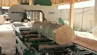 WM4000 Industrial WoodMizer Sawmill [upl. by Alrahc]