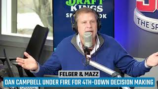 FELGER Analytics Behind Lions 4thDown Decisions  Felger amp Mazz [upl. by Huff783]