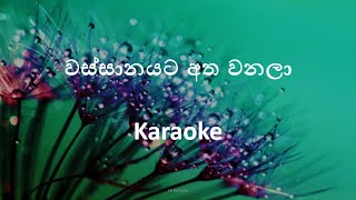 වස්සානයට අත වනල  Wassanayata atha wanala Karaoke [upl. by Ennovahs]