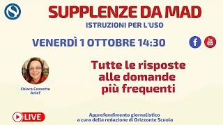 Supplenze da Mad cosa cambia dopo la nota ministeriale [upl. by Annoyek346]