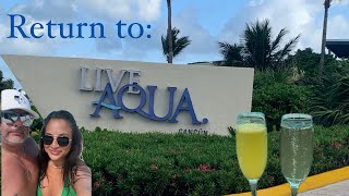 Live Aqua Cancun day 1 Arrival Beach and Nightlife [upl. by Stickney]