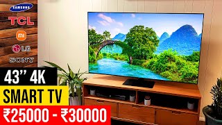 Top 5 Best 43 inch 4K Smart TV in 2024 ⚡ Best Premium 43quot 4k Android Smart TV in India For 2024 ⚡ [upl. by Fulmis879]