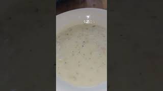 clam chowder at the Cafe destinydelivers food clamchowder soup cafe foodvlog [upl. by Ydnyl]