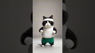 Panda Dancing cat cat billi cartoon viralvideo trending catlover cute [upl. by Llabmik858]