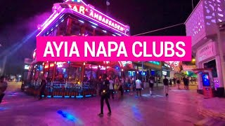 Ayia Napa  party area and restaurants  Cyprus [upl. by Doris77]