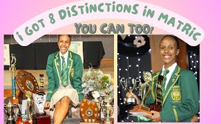 HOW TO GET DISTINCTIONS IN MATRIC 5 TIPS [upl. by Anitrebla]