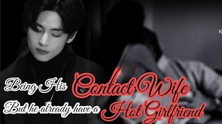 oneshot ff  Being his contract wife but he already have a girlfriend🥵  taehyung ff  bts ff [upl. by Nylanaj]