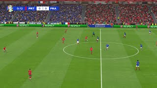 LIVE  FRANCE vs PORTUGAL  EURO 2024 Germany Quarterfinals 2024  Full Match  PES Gameplay [upl. by Guzel822]