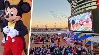 Mickeys SailaWave Party  Disney Cruise Line  Very Merrytime Cruises  Disney Wonder [upl. by Arik201]