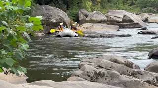 Ohiopyle 22 Sept 2024 Happy Rafters at Railroad Rapids [upl. by Amoakuh]