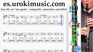 Tutorial de Clarinete Harry Potter  Hedwigs Theme Clases Notas umi927 [upl. by Ssej]