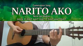 Narito Ako  Rene San Andres  Guitar Chords [upl. by Hsur]