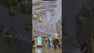 Awesome interior Disco lights of O2 shopping mall  Somewhere in London  Greenwich [upl. by Ydennek]