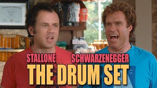 Arnold Schwarzenegger and Sylvester Stallone Star In  The Drum Set [upl. by Averell]