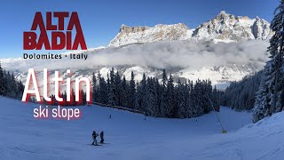 Pista Altin la magnifica pista rossa che dal Piz La Ila torna a La Villa altabadia dolomites [upl. by Mihar]